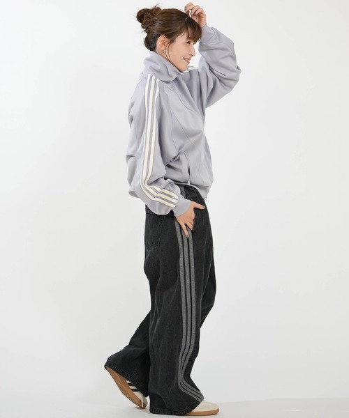 adidas(アディダス)の「adidas/アディダス トラックジャケット DM419(スウェット・レディース・ブラック/グレー・M/L)」の17枚目の写真