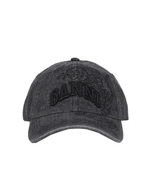 GANNI | WASHED EMBROIDERY DENIM CAP(キャップ)