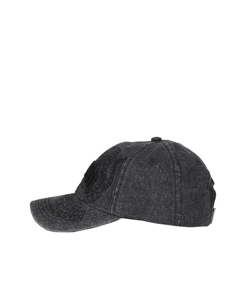 GANNI(ガニー)の「WASHED EMBROIDERY DENIM CAP(キャップ・レディース・ブラック・OS)」の3枚目の写真