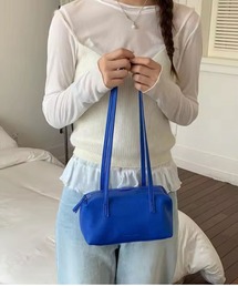 【 ammy. / エイミードット 】 ロング ハンドル スクエア ボストン ショルダーバッグ