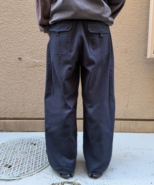 BROKEN BASE(ブロークンベース)の「Button Cargo Pants / ボタンカーゴパンツ(カーゴパンツ・メンズ・ライトグレー/ネイビー・LARGE/MEDIUM)」の8枚目の写真
