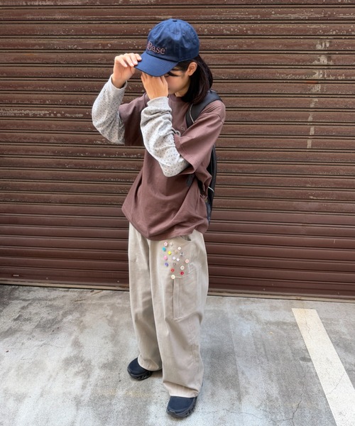 BROKEN BASE(ブロークンベース)の「Button Cargo Pants / ボタンカーゴパンツ(カーゴパンツ・メンズ・ライトグレー/ネイビー・LARGE/MEDIUM)」の11枚目の写真