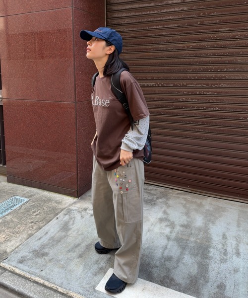 BROKEN BASE(ブロークンベース)の「Button Cargo Pants / ボタンカーゴパンツ(カーゴパンツ・メンズ・ライトグレー/ネイビー・LARGE/MEDIUM)」の12枚目の写真