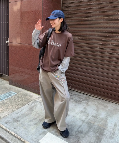 BROKEN BASE(ブロークンベース)の「Button Cargo Pants / ボタンカーゴパンツ(カーゴパンツ・メンズ・ライトグレー/ネイビー・LARGE/MEDIUM)」の13枚目の写真