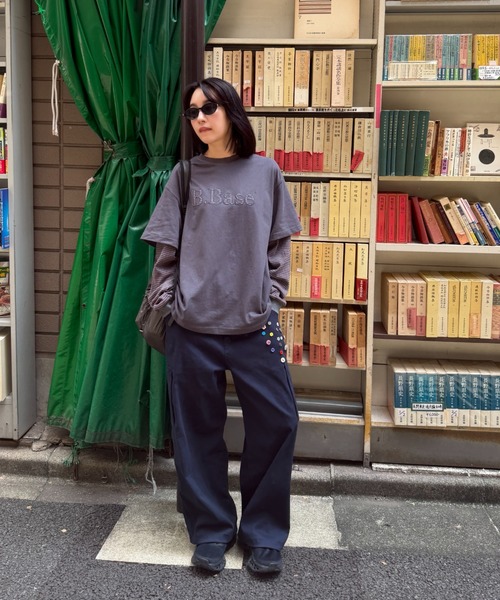 BROKEN BASE(ブロークンベース)の「Button Cargo Pants / ボタンカーゴパンツ(カーゴパンツ・メンズ・ライトグレー/ネイビー・LARGE/MEDIUM)」の14枚目の写真