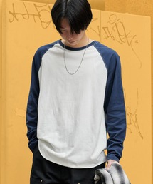 FRUIT OF THE LOOM /フルーツオブザルーム カラーブロックロングスリーブラグランパックTシャツ メンズ レディース 2026年秋冬 秋服