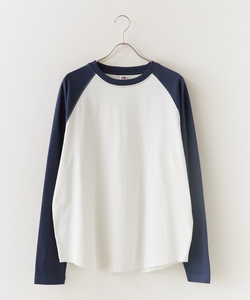 FRUIT OF THE LOOM(フルーツオブザルーム)の「FRUIT OF THE LOOM /フルーツオブザルーム カラーブロックロングスリーブラグランパックTシャツ メンズ レディース 2026年秋冬 秋服(Tシャツ/カットソー・メンズ・ホワイト/グレー/チャコール・S/M/L/XL)」の1枚目の写真
