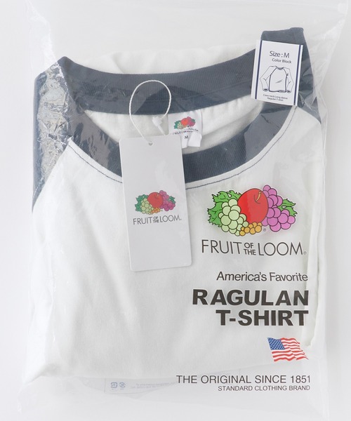 FRUIT OF THE LOOM(フルーツオブザルーム)の「FRUIT OF THE LOOM /フルーツオブザルーム カラーブロックロングスリーブラグランパックTシャツ メンズ レディース 2026年秋冬 秋服(Tシャツ/カットソー・メンズ・ホワイト/グレー/チャコール・S/M/L/XL)」の11枚目の写真
