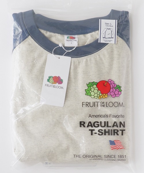FRUIT OF THE LOOM(フルーツオブザルーム)の「FRUIT OF THE LOOM /フルーツオブザルーム カラーブロックロングスリーブラグランパックTシャツ メンズ レディース 2026年秋冬 秋服(Tシャツ/カットソー・メンズ・ホワイト/グレー/チャコール・S/M/L/XL)」の10枚目の写真