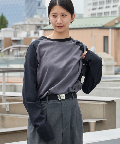 FRUIT OF THE LOOM(フルーツオブザルーム)の「FRUIT OF THE LOOM /フルーツオブザルーム カラーブロックロングスリーブラグランパックTシャツ メンズ レディース 2026年秋冬 秋服(Tシャツ/カットソー・メンズ・ホワイト/グレー/チャコール・S/M/L/XL)」の21枚目の写真