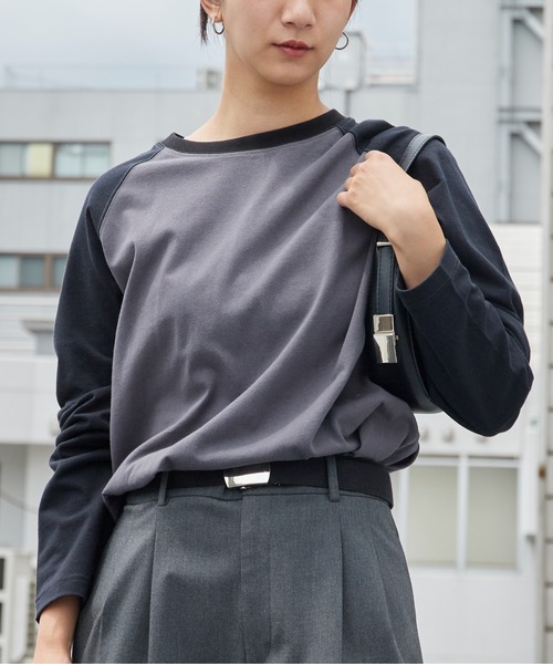 FRUIT OF THE LOOM(フルーツオブザルーム)の「FRUIT OF THE LOOM /フルーツオブザルーム カラーブロックロングスリーブラグランパックTシャツ メンズ レディース 2026年秋冬 秋服(Tシャツ/カットソー・メンズ・ホワイト/グレー/チャコール・S/M/L/XL)」の20枚目の写真