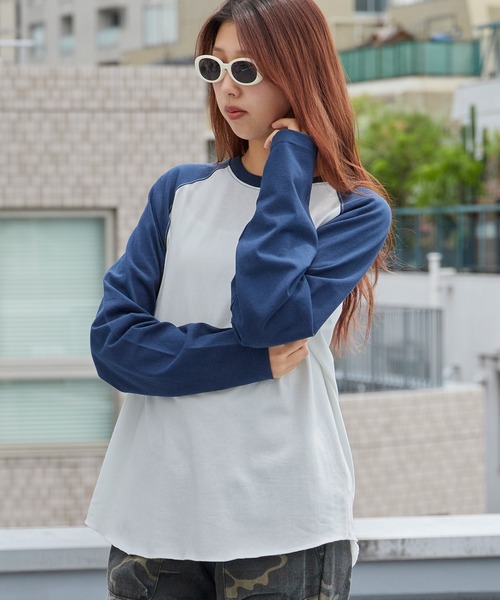 FRUIT OF THE LOOM(フルーツオブザルーム)の「FRUIT OF THE LOOM /フルーツオブザルーム カラーブロックロングスリーブラグランパックTシャツ メンズ レディース 2026年秋冬 秋服(Tシャツ/カットソー・メンズ・ホワイト/グレー/チャコール・S/M/L/XL)」の13枚目の写真