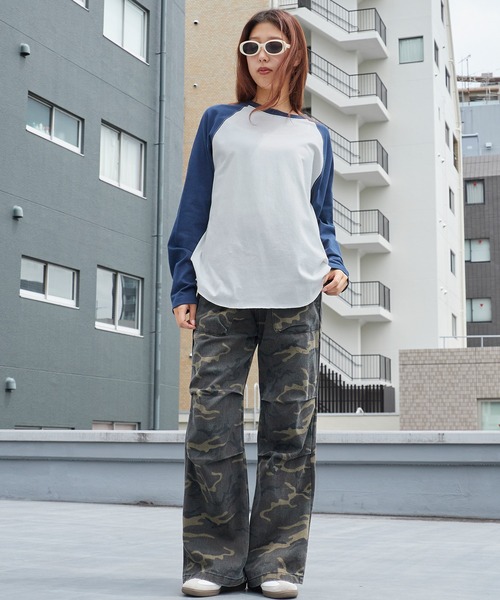 FRUIT OF THE LOOM(フルーツオブザルーム)の「FRUIT OF THE LOOM /フルーツオブザルーム カラーブロックロングスリーブラグランパックTシャツ メンズ レディース 2026年秋冬 秋服(Tシャツ/カットソー・メンズ・ホワイト/グレー/チャコール・S/M/L/XL)」の15枚目の写真
