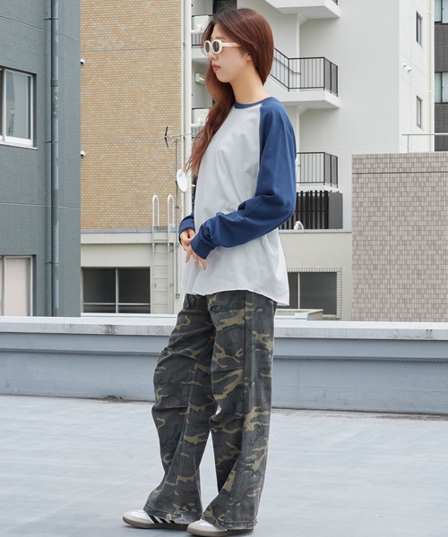 FRUIT OF THE LOOM(フルーツオブザルーム)の「FRUIT OF THE LOOM /フルーツオブザルーム カラーブロックロングスリーブラグランパックTシャツ メンズ レディース 2026年秋冬 秋服(Tシャツ/カットソー・メンズ・ホワイト/グレー/チャコール・S/M/L/XL)」の17枚目の写真