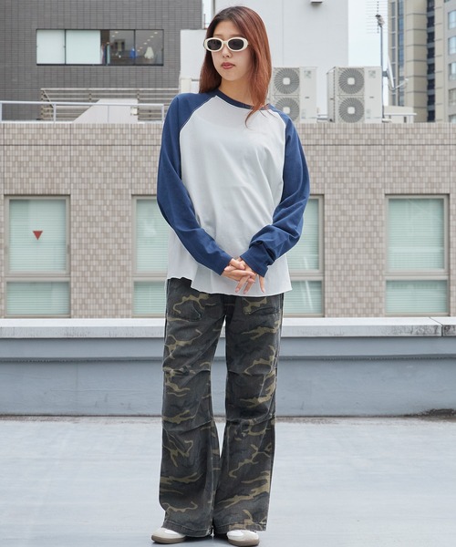FRUIT OF THE LOOM(フルーツオブザルーム)の「FRUIT OF THE LOOM /フルーツオブザルーム カラーブロックロングスリーブラグランパックTシャツ メンズ レディース 2026年秋冬 秋服(Tシャツ/カットソー・メンズ・ホワイト/グレー/チャコール・S/M/L/XL)」の18枚目の写真