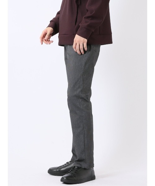 m.f.editorial(エムエフエディトリアル)の「パンツ メンズ ストレッチ スリム 5ポケット テーパード ピンヘッド クロスストレッチ(チノパンツ・メンズ・ブラック/ブラウン・X-LARGE/LARGE/MEDIUM/S)」の3枚目の写真