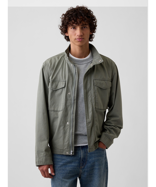 GAP(ギャップ)の「ボクシー フィールドジャケット(その他アウター・メンズ・グリーン・S/M/L/XL)」の1枚目の写真
