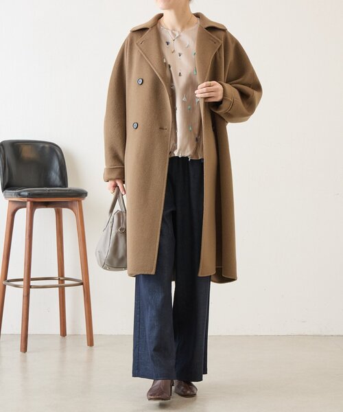 BEARDSLEY(ビアズリー)の「《ZOZO先行予約開始》フェザー刺繍バルーンブラウス(シャツ/ブラウス・レディース・ネイビー/ベージュ・FREE)」の6枚目の写真