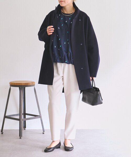 BEARDSLEY(ビアズリー)の「《ZOZO先行予約開始》フェザー刺繍バルーンブラウス(シャツ/ブラウス・レディース・ネイビー/ベージュ・FREE)」の21枚目の写真