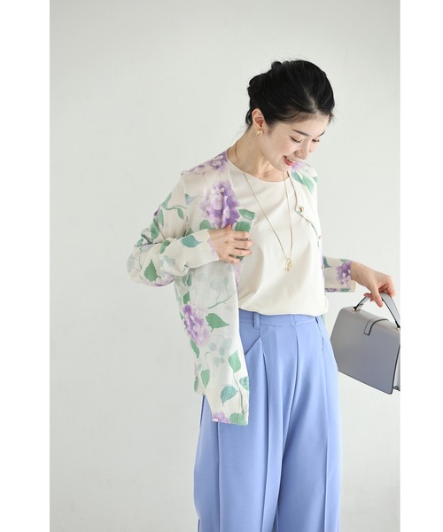 cawaii(カワイイ)の「朝露に揺れる紫陽花ニットカーディガン(カーディガン/ボレロ・レディース・パープル・FREE)」の8枚目の写真