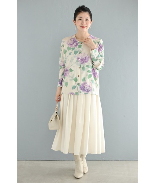 cawaii(カワイイ)の「朝露に揺れる紫陽花ニットカーディガン(カーディガン/ボレロ・レディース・パープル・FREE)」の15枚目の写真