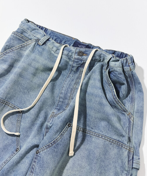 NAUTICA(ノーティカ)の「NAUTICA/ノーティカ スーパーワイド カーブシルエット ダブルニー ペインターパンツ(デニムパンツ・メンズ・ブラック/ネイビー・MEDIUM/LARGE/X-LARGE)」の10枚目の写真