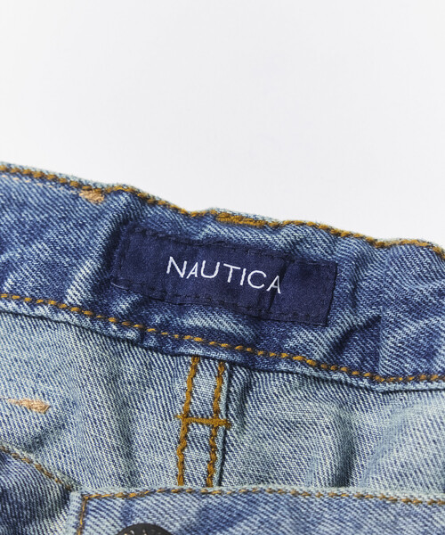 NAUTICA(ノーティカ)の「NAUTICA/ノーティカ スーパーワイド カーブシルエット ダブルニー ペインターパンツ(デニムパンツ・メンズ・ブラック/ネイビー・MEDIUM/LARGE/X-LARGE)」の12枚目の写真