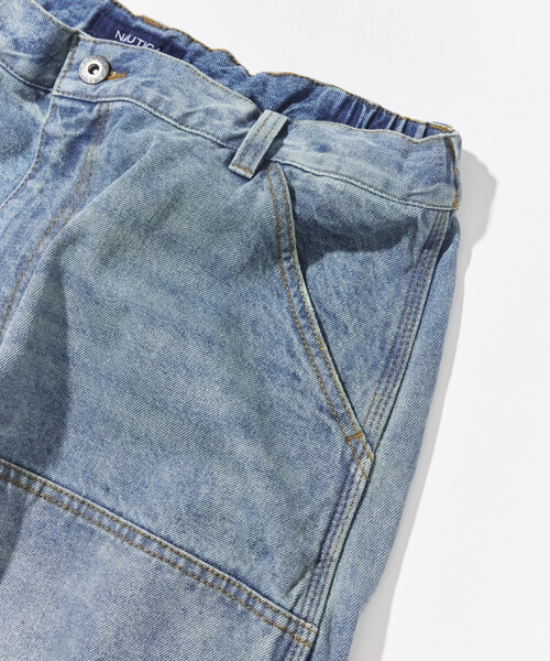 NAUTICA(ノーティカ)の「NAUTICA/ノーティカ スーパーワイド カーブシルエット ダブルニー ペインターパンツ(デニムパンツ・メンズ・ブラック/ネイビー・MEDIUM/LARGE/X-LARGE)」の13枚目の写真