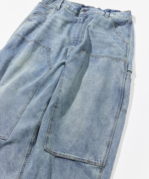 NAUTICA(ノーティカ)の「NAUTICA/ノーティカ スーパーワイド カーブシルエット ダブルニー ペインターパンツ(デニムパンツ・メンズ・ブラック/ネイビー・MEDIUM/LARGE/X-LARGE)」の15枚目の写真