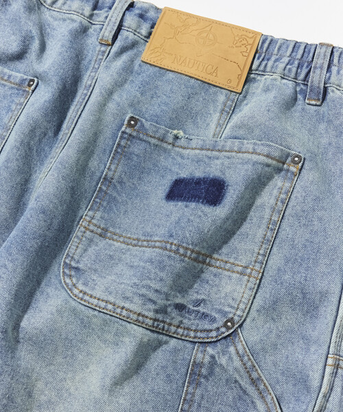 NAUTICA(ノーティカ)の「NAUTICA/ノーティカ スーパーワイド カーブシルエット ダブルニー ペインターパンツ(デニムパンツ・メンズ・ブラック/ネイビー・MEDIUM/LARGE/X-LARGE)」の21枚目の写真