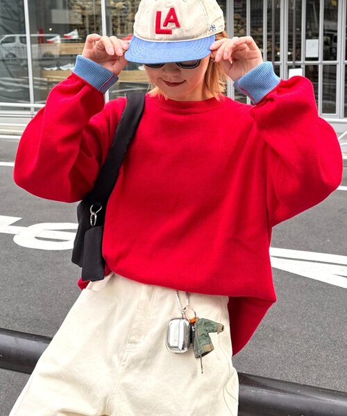 CIAOPANIC TYPY(チャオパニックティピー)の「【ZOZO限定】ウォッシャブルビックシルエットロンTライクニット(ニット/セーター・メンズ・ブラック/アイボリー/ブラウン/ライトグレー/レッド/イエロー/ネイビー・X-LARGE/LARGE/MEDIUM/SMALL)」の7枚目の写真