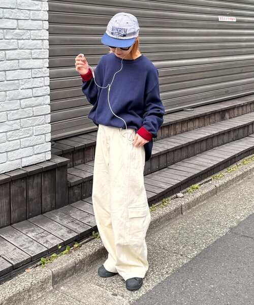 CIAOPANIC TYPY(チャオパニックティピー)の「【ZOZO限定】ウォッシャブルビックシルエットロンTライクニット(ニット/セーター・メンズ・ブラック/アイボリー/ブラウン/ライトグレー/レッド/イエロー/ネイビー・X-LARGE/LARGE/MEDIUM/SMALL)」の22枚目の写真