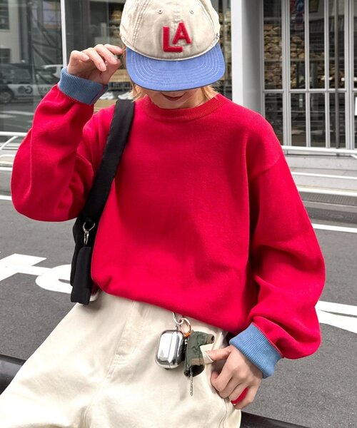 CIAOPANIC TYPY(チャオパニックティピー)の「【ZOZO限定】ウォッシャブルビックシルエットロンTライクニット(ニット/セーター・メンズ・ブラック/アイボリー/ブラウン/ライトグレー/レッド/イエロー/ネイビー・X-LARGE/LARGE/MEDIUM/SMALL)」の15枚目の写真