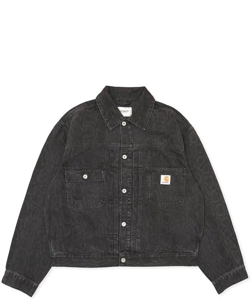Carhartt WIP(カーハートダブリューアイピー)の「CARHARTT WIP BELMAR JACKET 【SNAKE CAMO】(デニムジャケット・メンズ・ブラック系その他・L)」の1枚目の写真