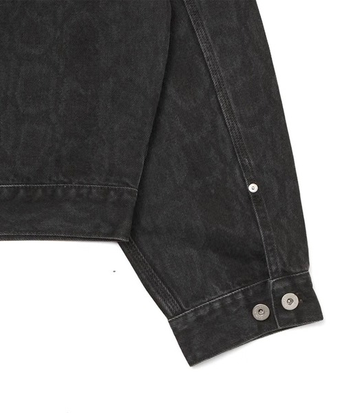 Carhartt WIP(カーハートダブリューアイピー)の「CARHARTT WIP BELMAR JACKET 【SNAKE CAMO】(デニムジャケット・メンズ・ブラック系その他・L)」の6枚目の写真