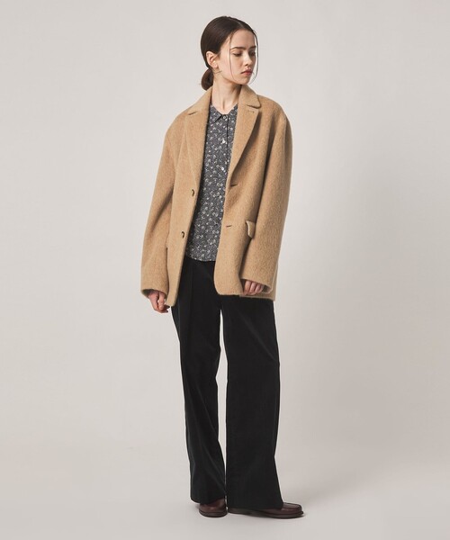 Steven Alan(スティーブンアラン)の「<Steven Alan>ウール モヘヤ ミックス シャギー ジャケット(テーラードジャケット・レディース・グレー/ベージュ・M/S)」の4枚目の写真