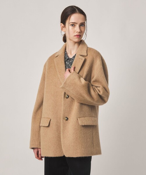 Steven Alan(スティーブンアラン)の「<Steven Alan>ウール モヘヤ ミックス シャギー ジャケット(テーラードジャケット・レディース・グレー/ベージュ・M/S)」の5枚目の写真