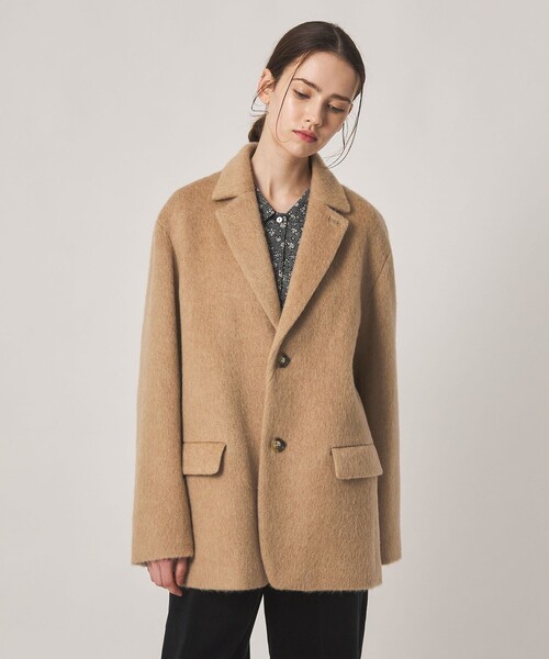 Steven Alan(スティーブンアラン)の「<Steven Alan>ウール モヘヤ ミックス シャギー ジャケット(テーラードジャケット・レディース・グレー/ベージュ・M/S)」の6枚目の写真