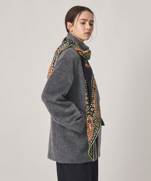 Steven Alan(スティーブンアラン)の「<Steven Alan>ウール モヘヤ ミックス シャギー ジャケット(テーラードジャケット・レディース・グレー/ベージュ・M/S)」の7枚目の写真
