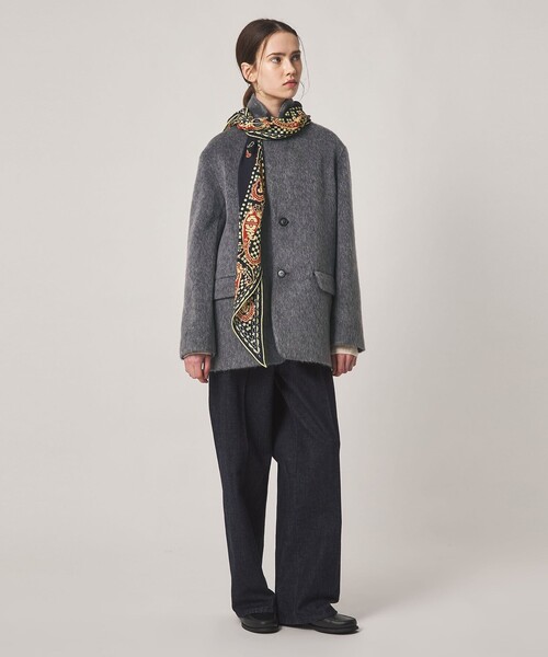Steven Alan(スティーブンアラン)の「<Steven Alan>ウール モヘヤ ミックス シャギー ジャケット(テーラードジャケット・レディース・グレー/ベージュ・M/S)」の8枚目の写真