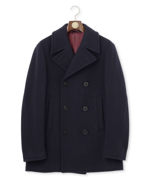 J.PRESS(ジェイプレス)の「【定番】カレッジメルトン ピーコート(ピーコート・メンズ・ネイビー系・SMALL/MEDIUM/LARGE/X-LARGE)」の1枚目の写真