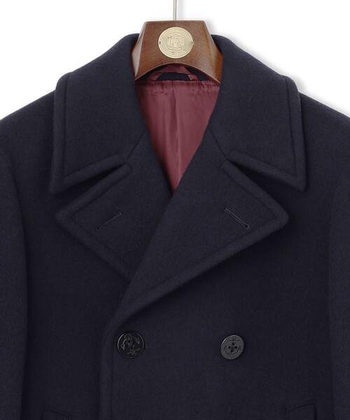 J.PRESS(ジェイプレス)の「【定番】カレッジメルトン ピーコート(ピーコート・メンズ・ネイビー系・SMALL/MEDIUM/LARGE/X-LARGE)」の3枚目の写真