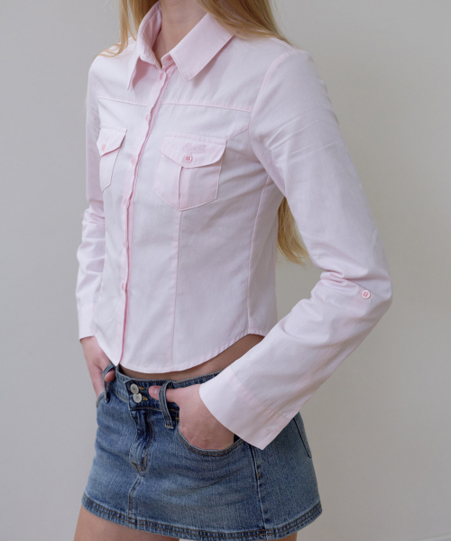 ROSEFRANTZ（ロゼフランツ）の「Pocket Roll-up shirt [Pink]（シャツ/ブラウス・レディース・PINK・SMALL/MEDIUM）」の9枚目の写真