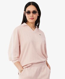 LACOSTE（ラコステ）の「モノグラムジャカードスキッパーネックポロシャツ（ポロシャツ）」