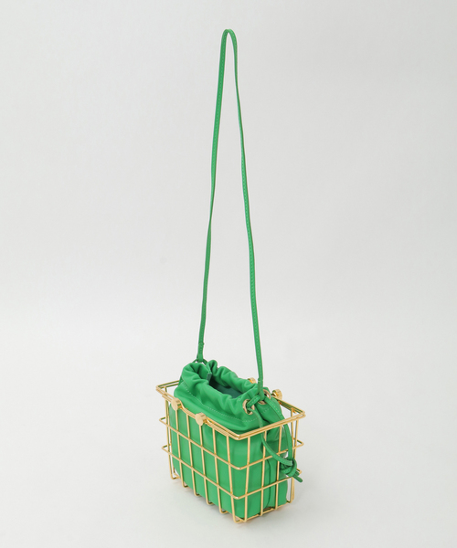 SOFFITTO（ソフィット）の「【ZANCHETTI/ザンケッティ】MARKET BAG（ハンドバッグ・レディース・グリーン/ブラック・FREE）」の4枚目の写真