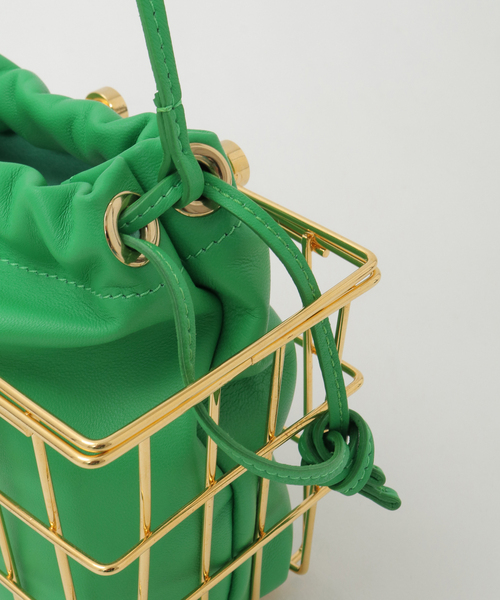 SOFFITTO（ソフィット）の「【ZANCHETTI/ザンケッティ】MARKET BAG（ハンドバッグ・レディース・グリーン/ブラック・FREE）」の6枚目の写真