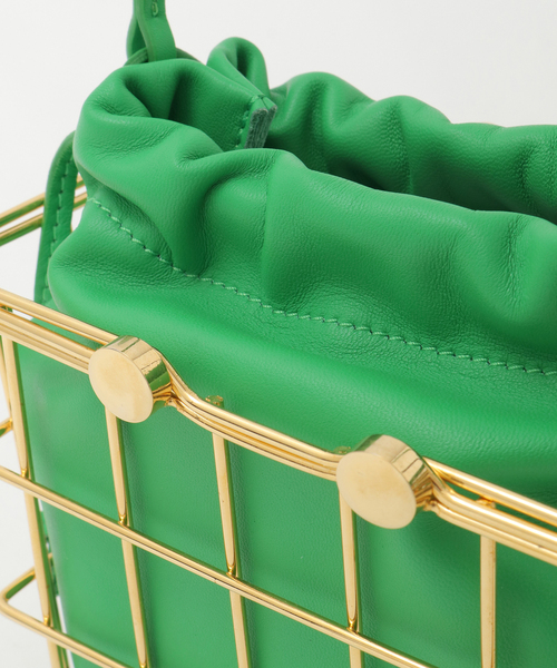 SOFFITTO（ソフィット）の「【ZANCHETTI/ザンケッティ】MARKET BAG（ハンドバッグ・レディース・グリーン/ブラック・FREE）」の7枚目の写真