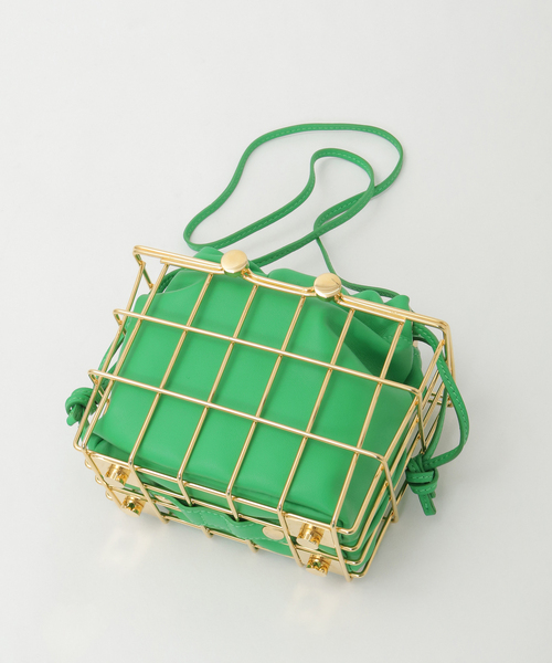 SOFFITTO（ソフィット）の「【ZANCHETTI/ザンケッティ】MARKET BAG（ハンドバッグ・レディース・グリーン/ブラック・FREE）」の9枚目の写真