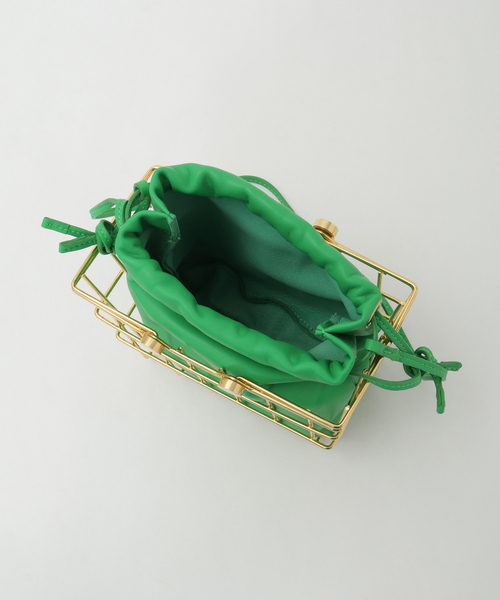 SOFFITTO（ソフィット）の「【ZANCHETTI/ザンケッティ】MARKET BAG（ハンドバッグ・レディース・グリーン/ブラック・FREE）」の10枚目の写真
