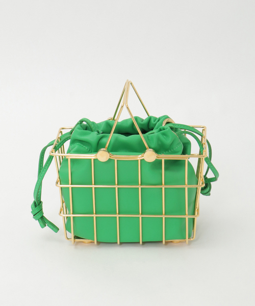 SOFFITTO（ソフィット）の「【ZANCHETTI/ザンケッティ】MARKET BAG（ハンドバッグ・レディース・グリーン/ブラック・FREE）」の11枚目の写真